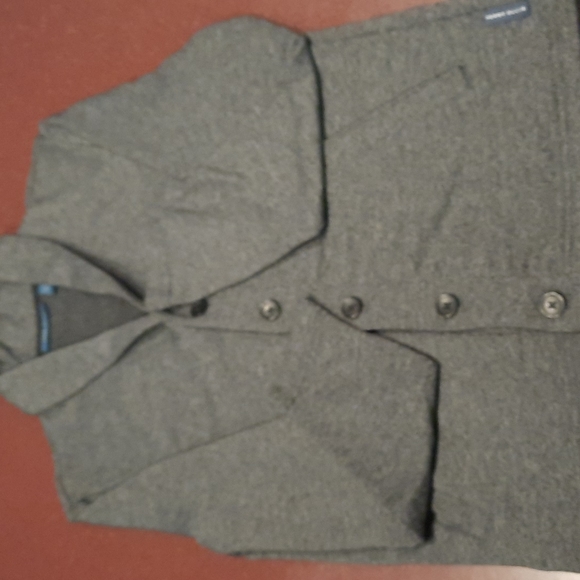 Perry Ellis grey shawl cardigan size S - Picture 1 of 5